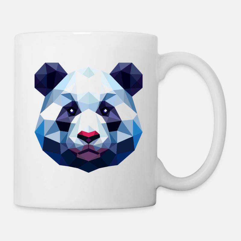 Panda Lowpoly - Mug blanc - blanc