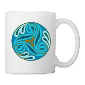 Blue Celtic Sphere - Mug - white - Right