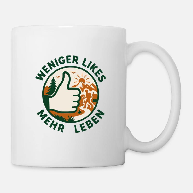 Moins de likes, plus de vies ! - Mug blanc - blanc