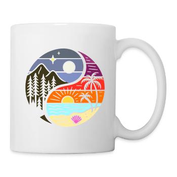 Yin Yang nature love - Mug - white - Right