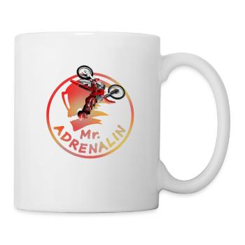 Mr Adrenalin Stunt Motocross - Mug - white - Right