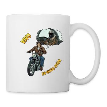I live in airplane mode - Mug - white - Right
