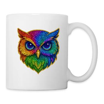 Owl | Tawny Owl | Rainbow Owl Magic - Mug - white - Right