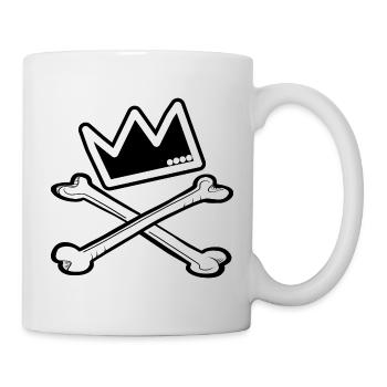 Crown & Bones - Roi du streetwear - Mug blanc - blanc - Droite