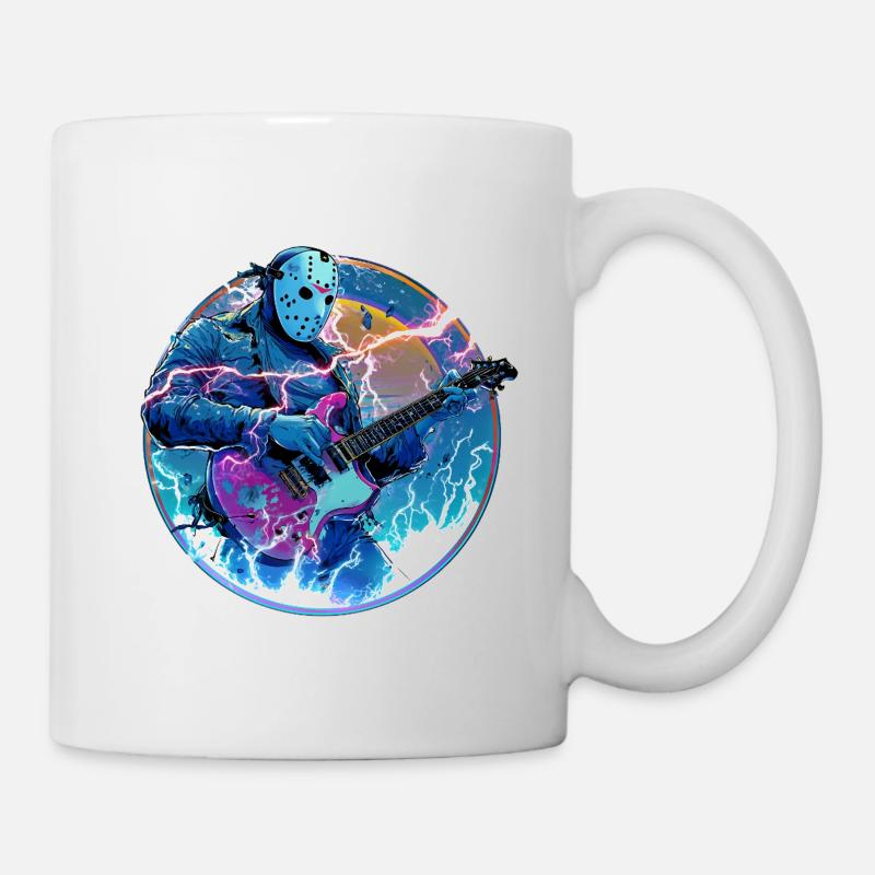 tshirt metal - Mug blanc - blanc