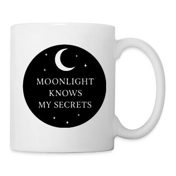 Moonlight Knows My Secrets Mystisches Mond - Tasse - Weiß - Rechts