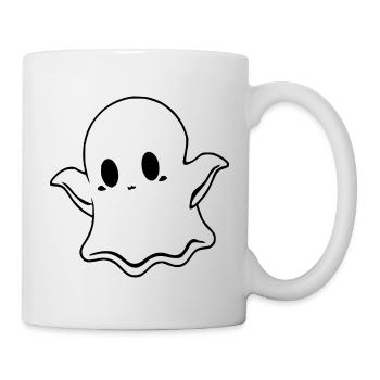 T-shirt d’Halloween Ghost spooky chemise mignonne - Mug blanc - blanc - Droite