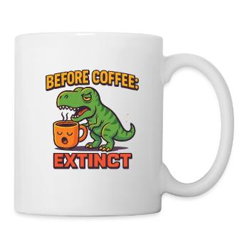 before coffee extinct - Tasse - Weiß - Rechts
