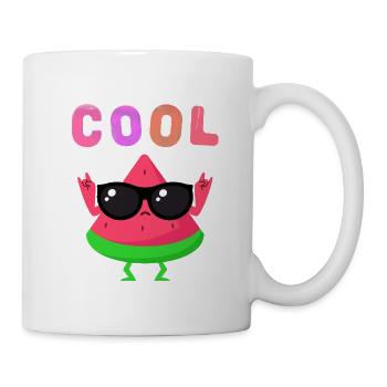 Wassermelonen-Held mit Brille - Tasse - Weiß - Rechts
