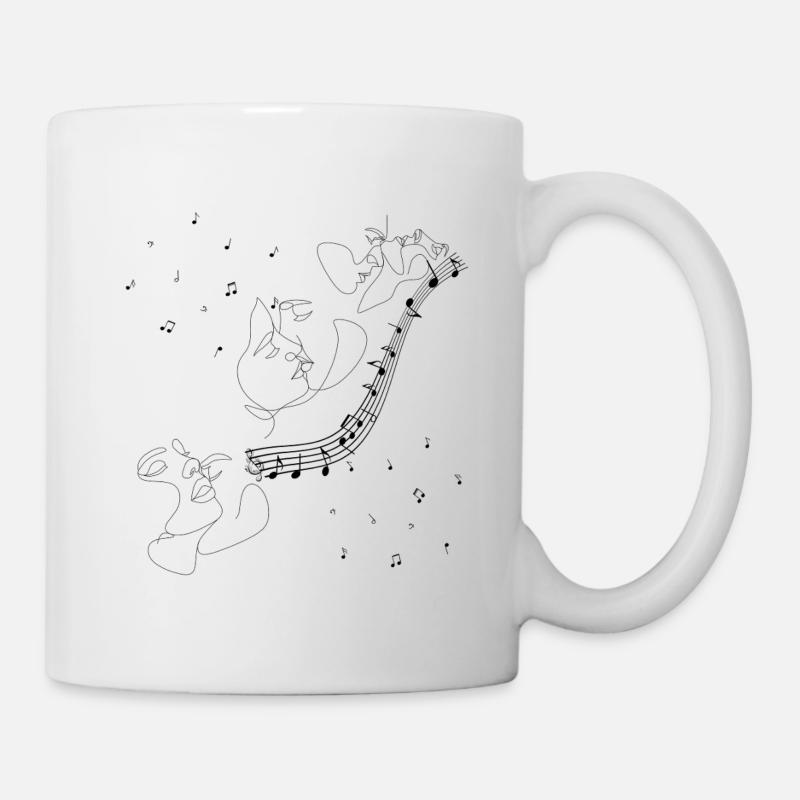 Musik der Liebe - Tasse - Weiß