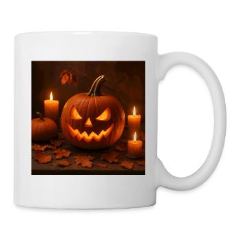Halloween - Citrouille - Mug blanc - blanc - Droite