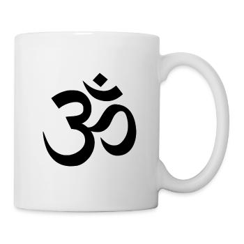 Om-Symbol - Tasse - Weiß - Rechts