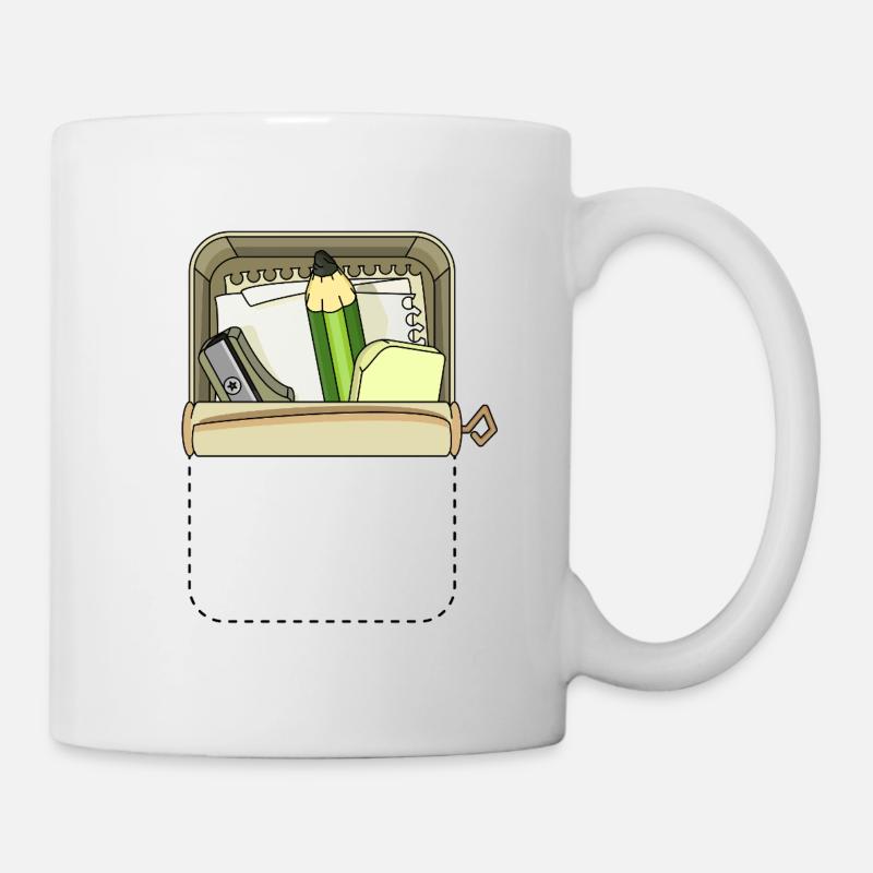 BOÎTE DE POCHE - Mug blanc - blanc
