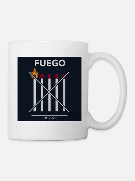 Feuer abgesagt 2025 - Tasse - Weiß