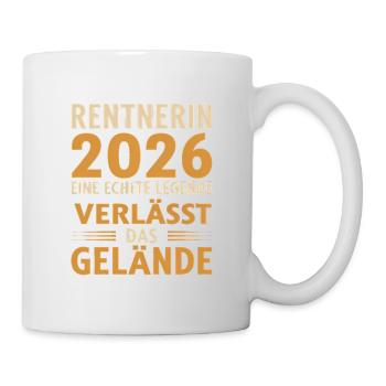 Pensioner 2026: Real legend leaves the site - Mug - white - Right