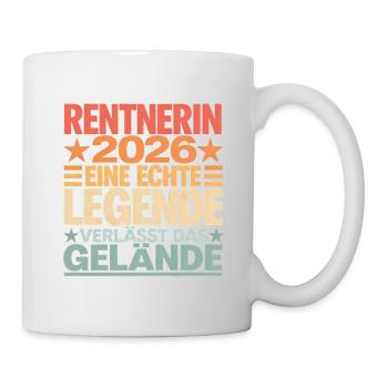 Pensioner 2026 Legend – funny farewell - Mug - white - Right