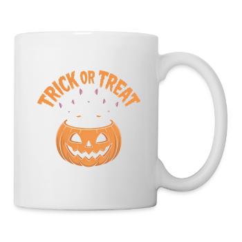 Trick or Treat Cats - Funny Cat T-Shirt - Mug - white - Right