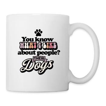 Was ich mag ihre Hunde - Tasse - Weiß - Rechts
