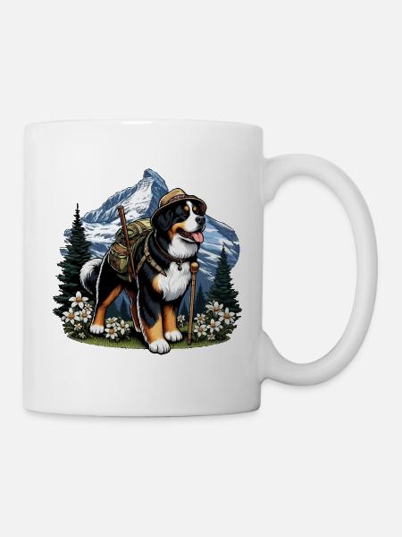 Montagnes bernoises dans les Alpes - Mug blanc - blanc