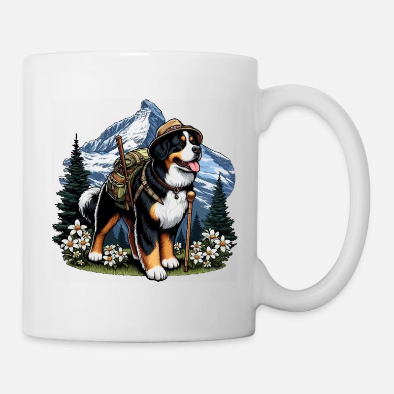 Montagnes bernoises dans les Alpes - Mug blanc - blanc