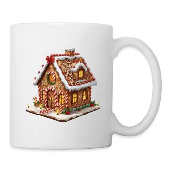 Lebkuchenhaus Winterzauber - Tasse - Weiß - Rechts