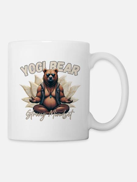 Yogi Bear – Strong Mindset | Spiritual Bear - Mug - white