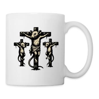 Rat Cross Triptych Illustration - Mug - white - Right