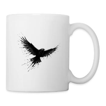 Black Raven in Ink Flight - Mug - white - Right