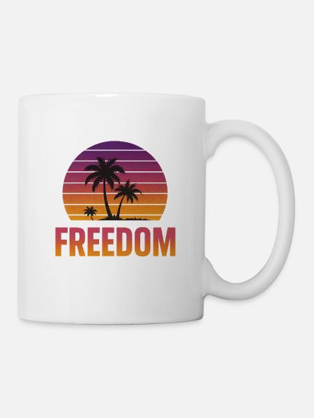 Freedom Sunset - Mug - white
