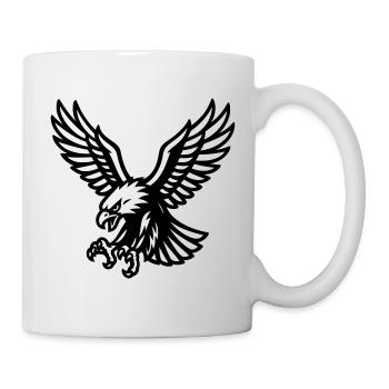 Faucon - Mug blanc - blanc - Droite