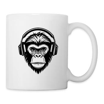 Graffiti Monkey Head Streetstyle Beat Edition Shirt - Mug - white - Right
