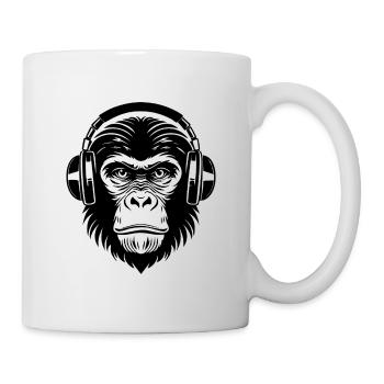 Monkey Head Graffiti Streetstyle Beat Edition Shirt - Mug - white - Right