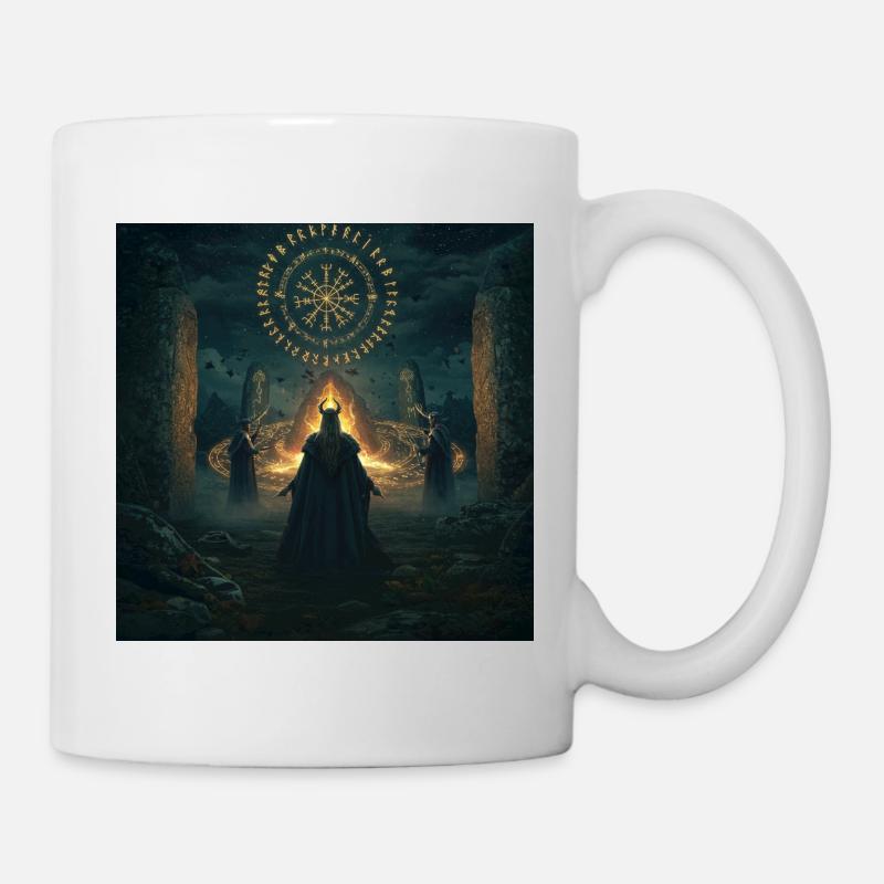 Runenring der Nachtmagie - Tasse - Weiß