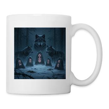 Runenwald der Wölfe - Tasse - Weiß - Rechts
