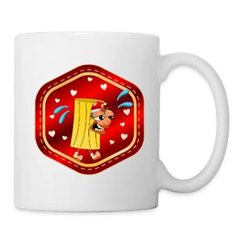 CHRISTMAS SANTA CLAUS EATING PASTA - Mug - white - Right
