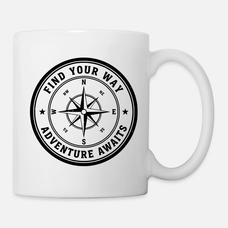 Trouvez votre chemin - Mug blanc - blanc