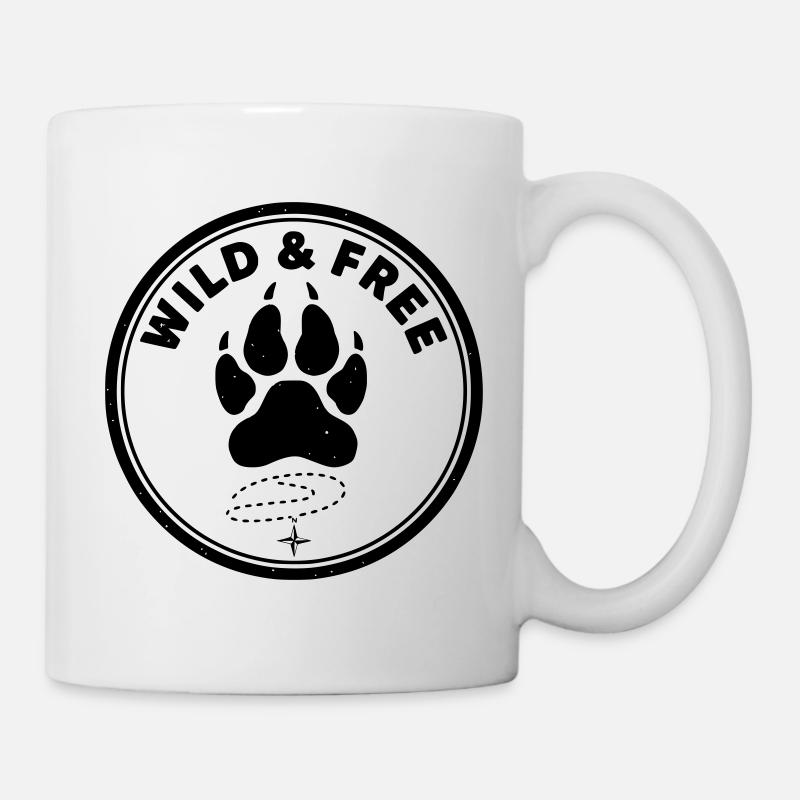 Sauvage et libre - Mug blanc - blanc