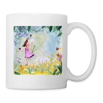 Elfe im Blütenreich - Tasse - Weiß - Rechts