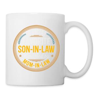 Schwiegersohn Zertifizierte Mutter Lustige Familie - Tasse - Weiß - Rechts