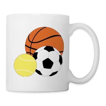 Sports de balle - Mug blanc - blanc - Droite