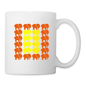 Éléphant - Mug blanc - blanc - Droite