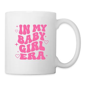 Baby Girl Geschenk Geburt Babyparty Mutter Tochter - Tasse - Weiß - Rechts