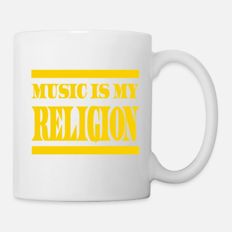 La musique est mon édition spéciale Religion - Mug blanc - blanc