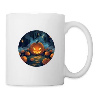 Wählen Sie nicht diejenige, die leuchtet – Halloween-Kunst - Tasse - Weiß - Rechts