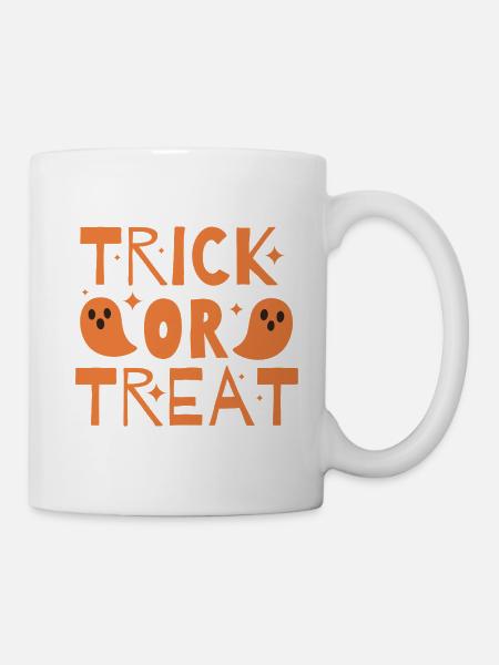 Halloween Trick or Treat Ghosts Haunting - Mug - white