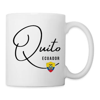 Elegant design Quito, souvenir Quito - Mug - white - Right