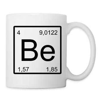 Be Element Style : Modèle de tableau périodique Béryllium - Mug blanc - blanc - Droite