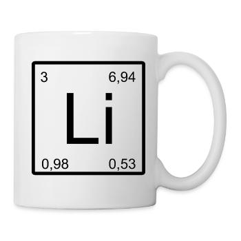 Lithium Minimal-Element Design - Tasse - Weiß - Rechts