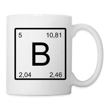 B Element Number Art Bor - Mug - white - Right