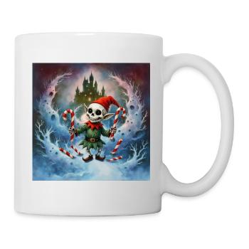 Christmas skeleton elf - Mug - white - Right